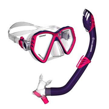 Aqua Junior Snorkelset Combo - Purple/Coral