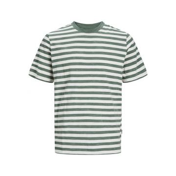 J&J Heren Shirt JORTAMPA STRIPE SS CREW NECK