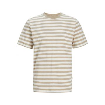 J&J Heren Shirt JORTAMPA STRIPE SS CREW NECK